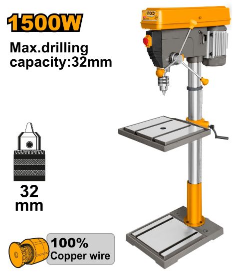 INGCO PERCEUSE SUR COLONNE 1500W 20MM [DP3211005]