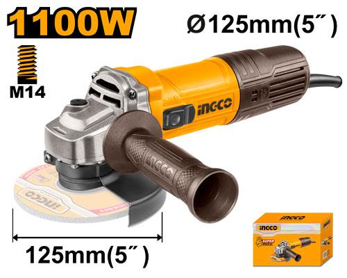 INGCO MEULEUSE 125MM 1100W SS [AG110028]