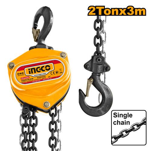 INGCO BLOC DE CHAINE 2 TONNE [HCBK0202]