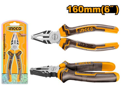 INGCO PINCE UNIVERSELLE 160MM SS [HCP08168]