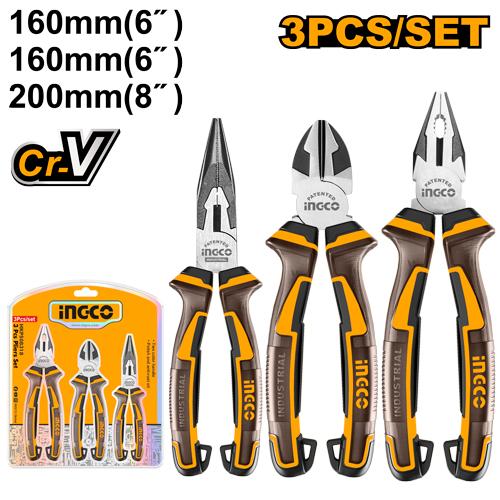 INGCO SET DE 3 PINCES PRO [HKPS28318]