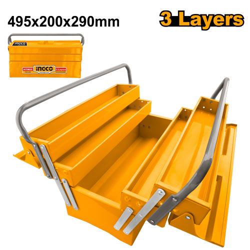 INGCO BOITE A OUTILS TAILLE:495X200X290MM 3 ETAGES [HTB02]