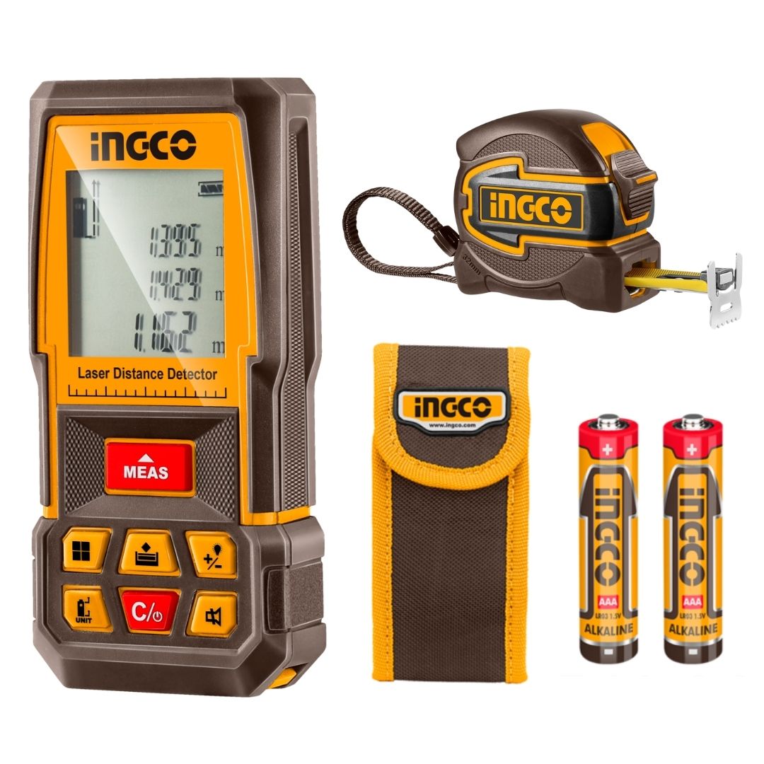 INGCO PACK TELEMETRELESER + METRE RUBAN [HLDD241201M]