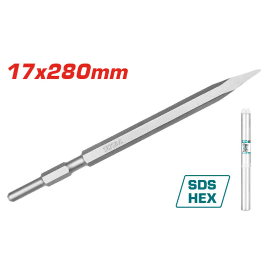 BURIN POUR MARTEAU DE DEMOLITION 6KG TOTAL [TAC153171]