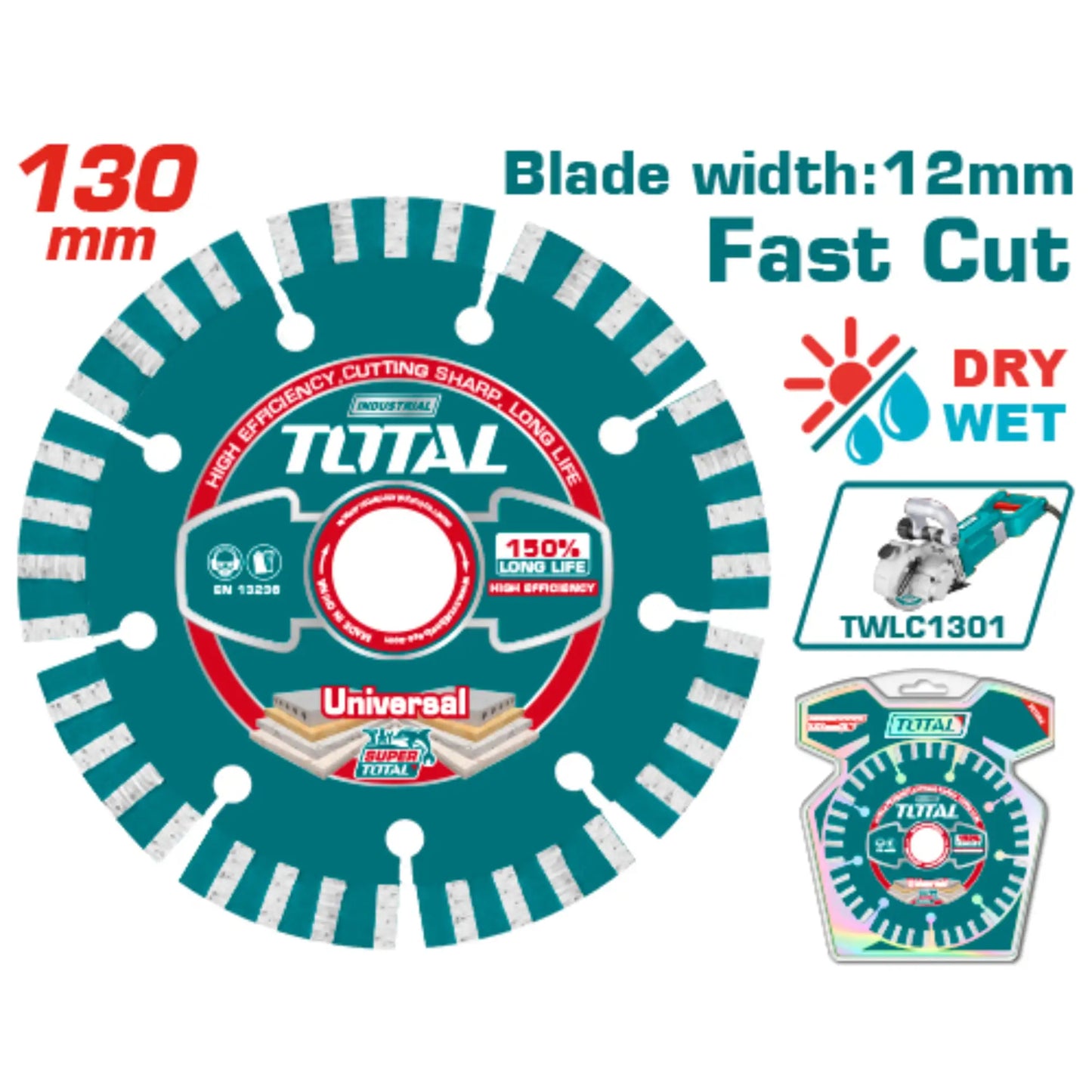 DISQUE DIAMANTE SEC 130 TOTAL [TAC2111301]