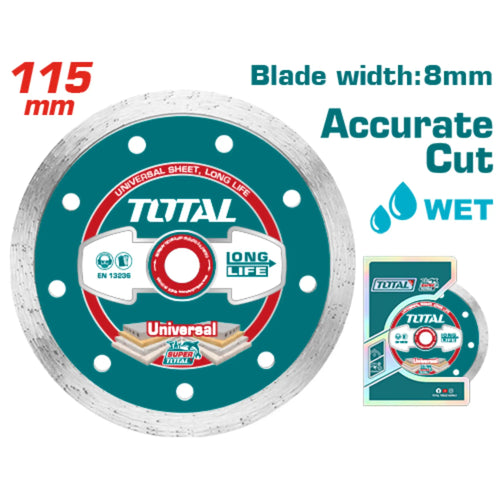 DISQUE DIAMANT HUMIDE 115 (4-1/2&QUOT;)X22MM TOTAL [TAC2121153]