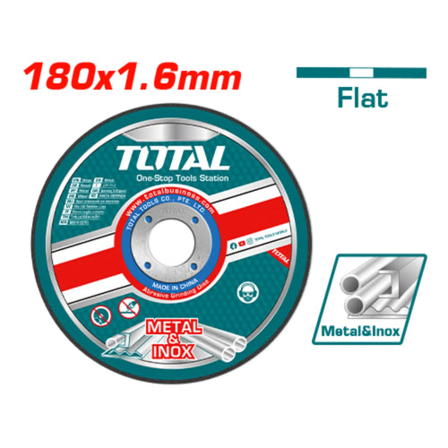 DISQUE A METAUX ABRASIF 180MM X 1.6MM TOTAL [TAC2211802]