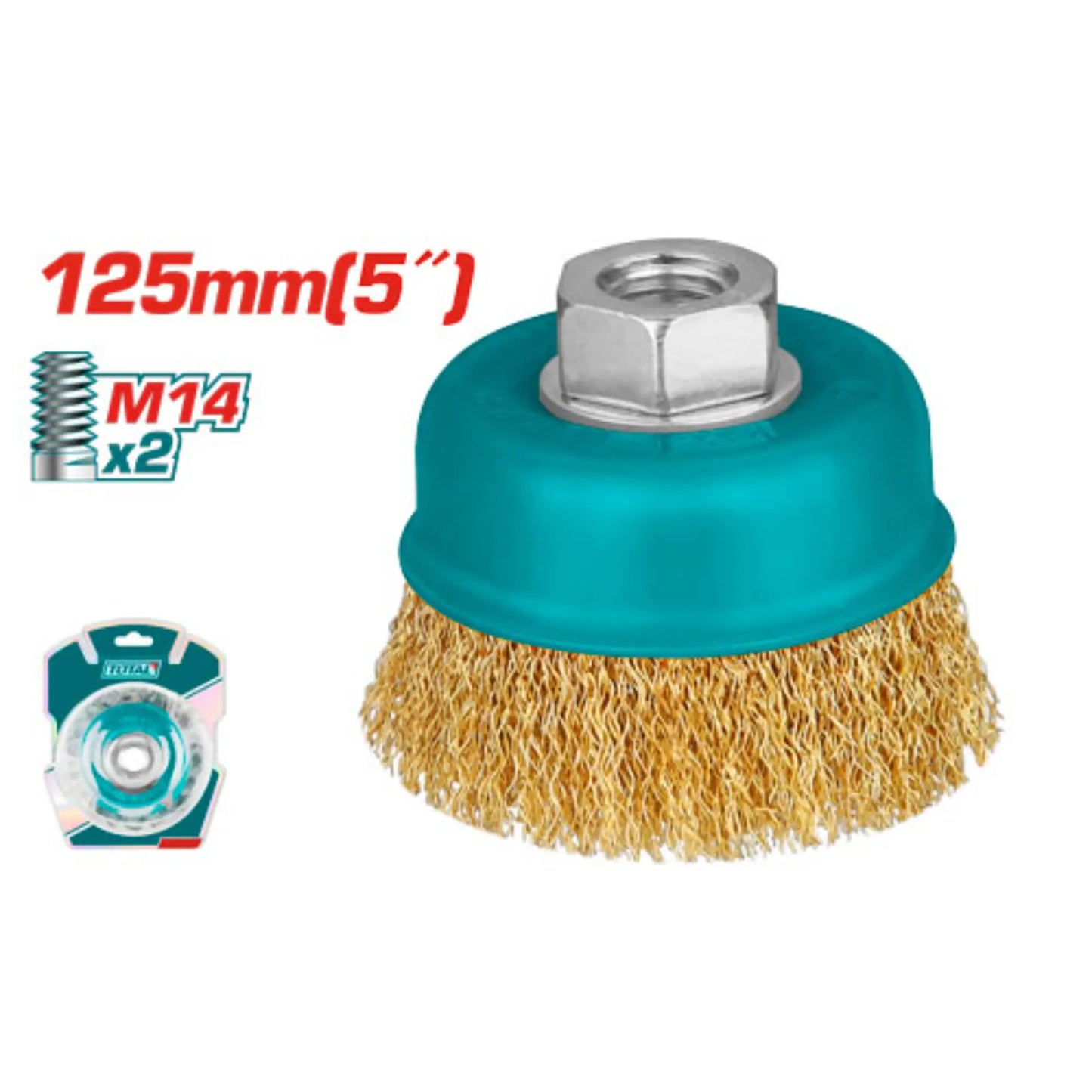 BROSSE METALLIQUE 125MM TOTAL [TAC31051]