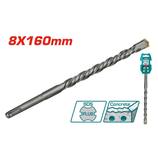 SDS PLUS POUR PERCEUSE A PERCUSSION 8X160MM TOTAL [TAC310802]