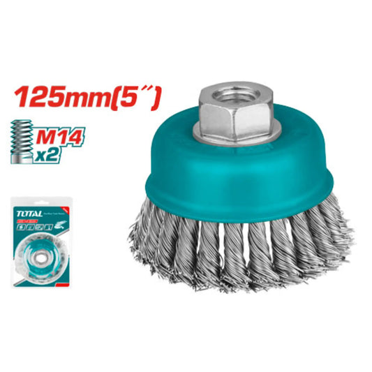 BROSSE METALLIQUE TORSADEE 125 MM TOTAL [TAC32051]