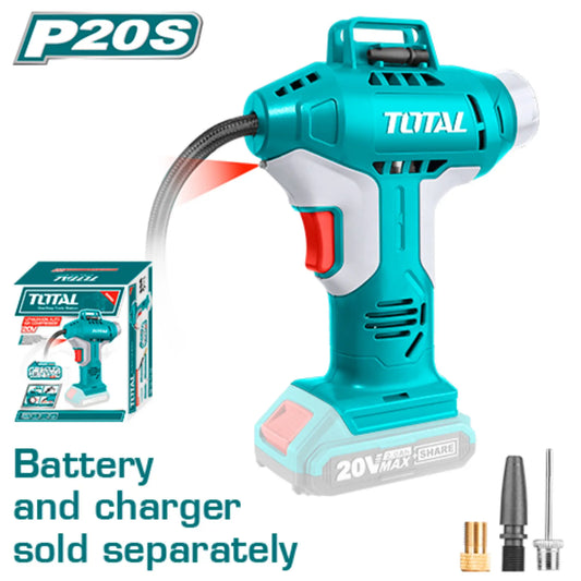 COMPRESSEUR D'AIR AUTOMATIQUE AU LITHIUM-ION 20V TOTAL [TACLI2001]