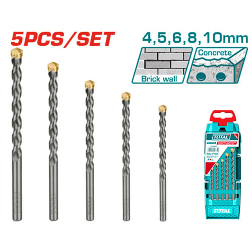 ENSEMBLE DE 5 PCS FORETS DE MACONNERIE TOTAL [TACSD5051]