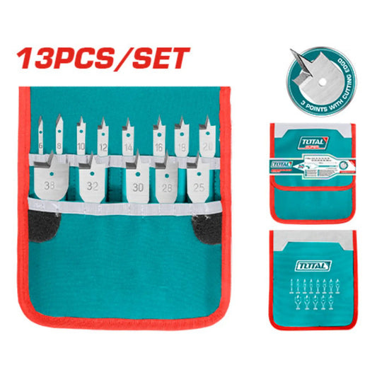 ENSEMBLE DE FORETS A BOIS PLAT 13 PCS TOTAL [TACSD70131]