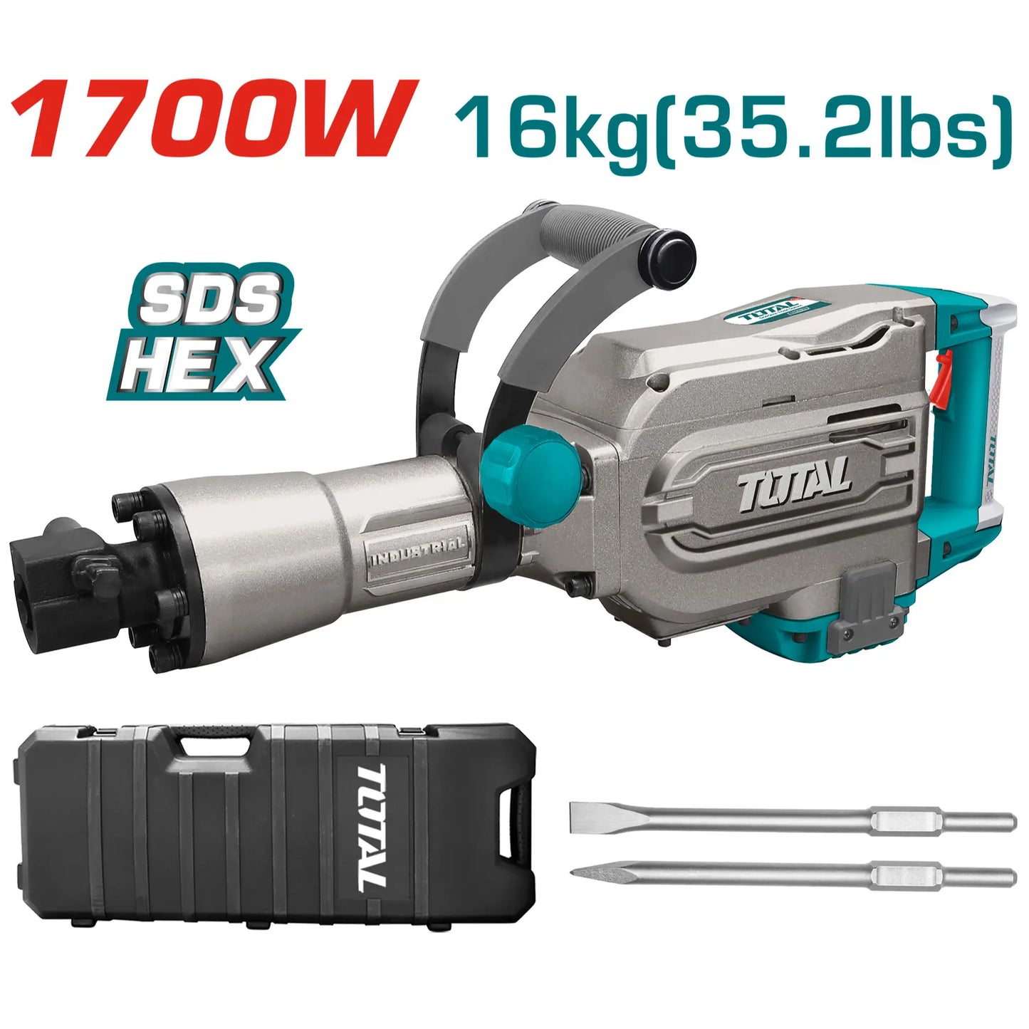 MARTEAU DE DEMOLITION 1700W TOTAL [TH215456]