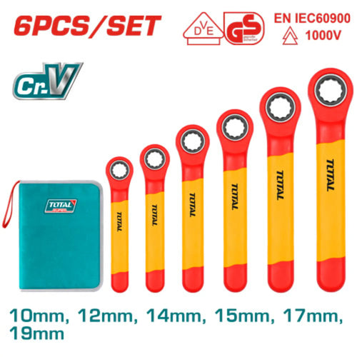 JEU DE 6 CLES A CLIQUET ISOLEES TOTAL [THKISPA0603]