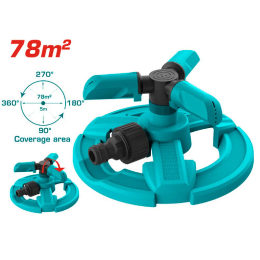 ARROSEUR ROTATIF EN PLASTIQUE A 3 BRAS TOTAL [THPS23602]