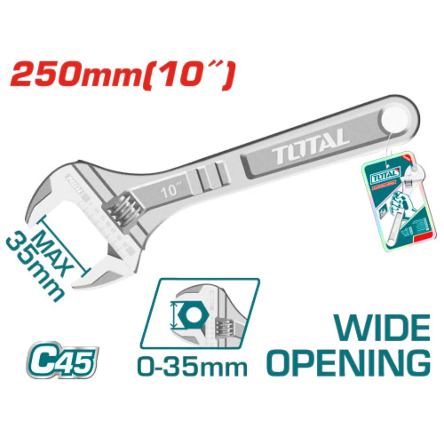 CLE A MOLETTE 250MM TOTAL [THT1010103]