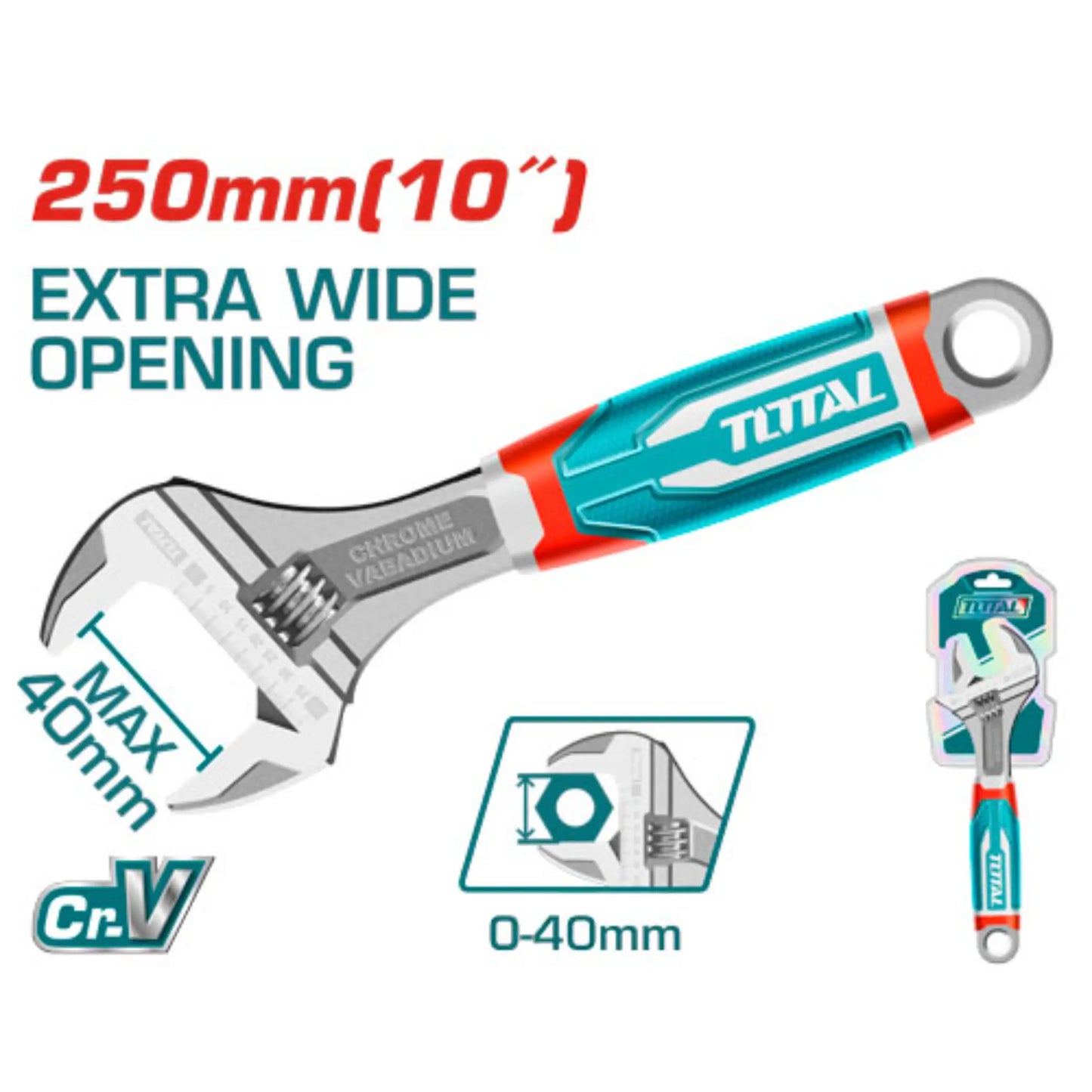 CLE A MOLETTE HAUTE PERFORMANCE 250MM TOTAL [THT101106]