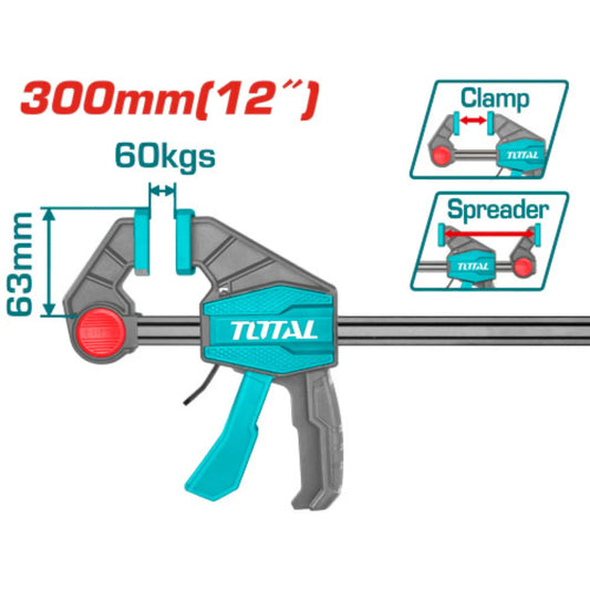 PINCE A BARRE RAPIDE 63X300 MM TOTAL [THT1340602]
