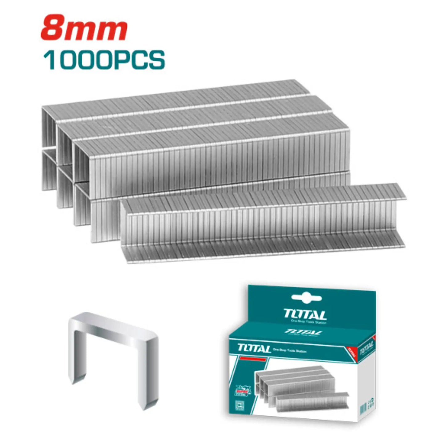 AGRAFES 8MM (1000 PCS) TOTAL [THT3981]