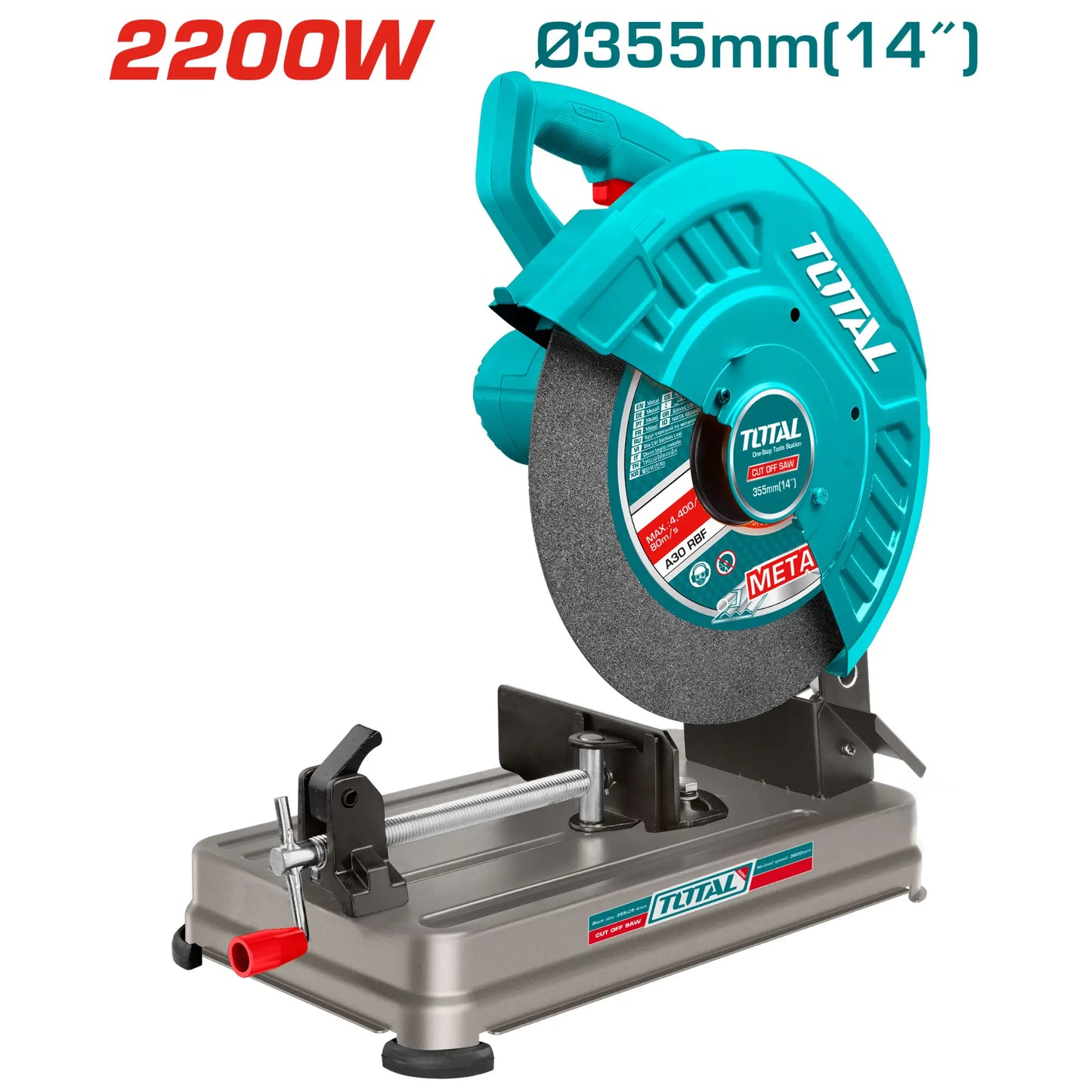 TRONCONNEUSE A METAUX SCIE A ONGLET 2200W TOTAL [TS223558]