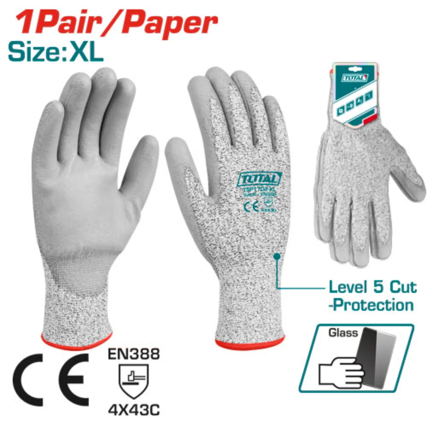 GANTS RESISTANTS AUX COUPURES TOTAL [TSP1702-XL]