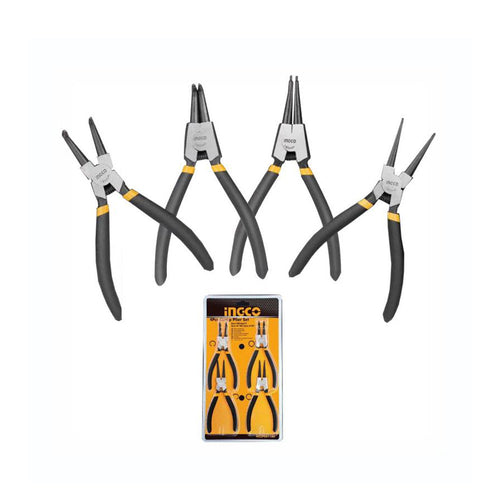 INGCO SET DE 4 PINCES CIRCLIP EN ACIER DE CARBONE [HCCPS01180]