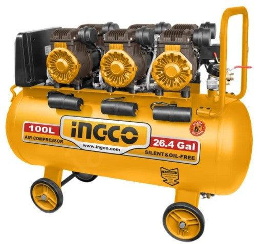 INGCO COMPRESSEUR SILENCIEUX 100L 3x1600W 4,8HP[ACS3361001]