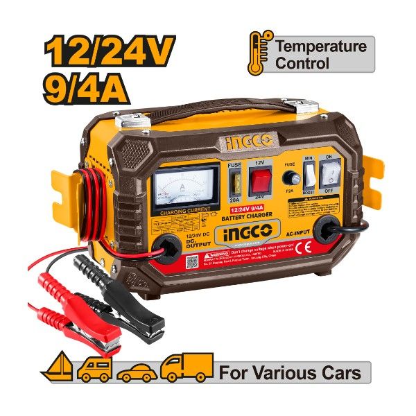INGCO CHARGEUR A BATTERIE 12V/24V [ING-CB1601]